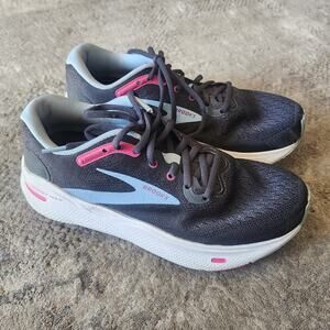 Brooks Ghost Max Women 8.5 D Athletic Black Wide Running Shoes 1203951D082 Flaw